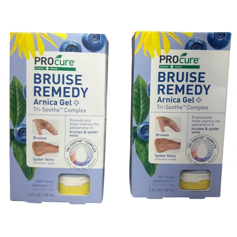 2 Pack PROcure Bruise Remedy Arnica Gel Tri-Soothe Complex‎ 2oz 60ml 52515